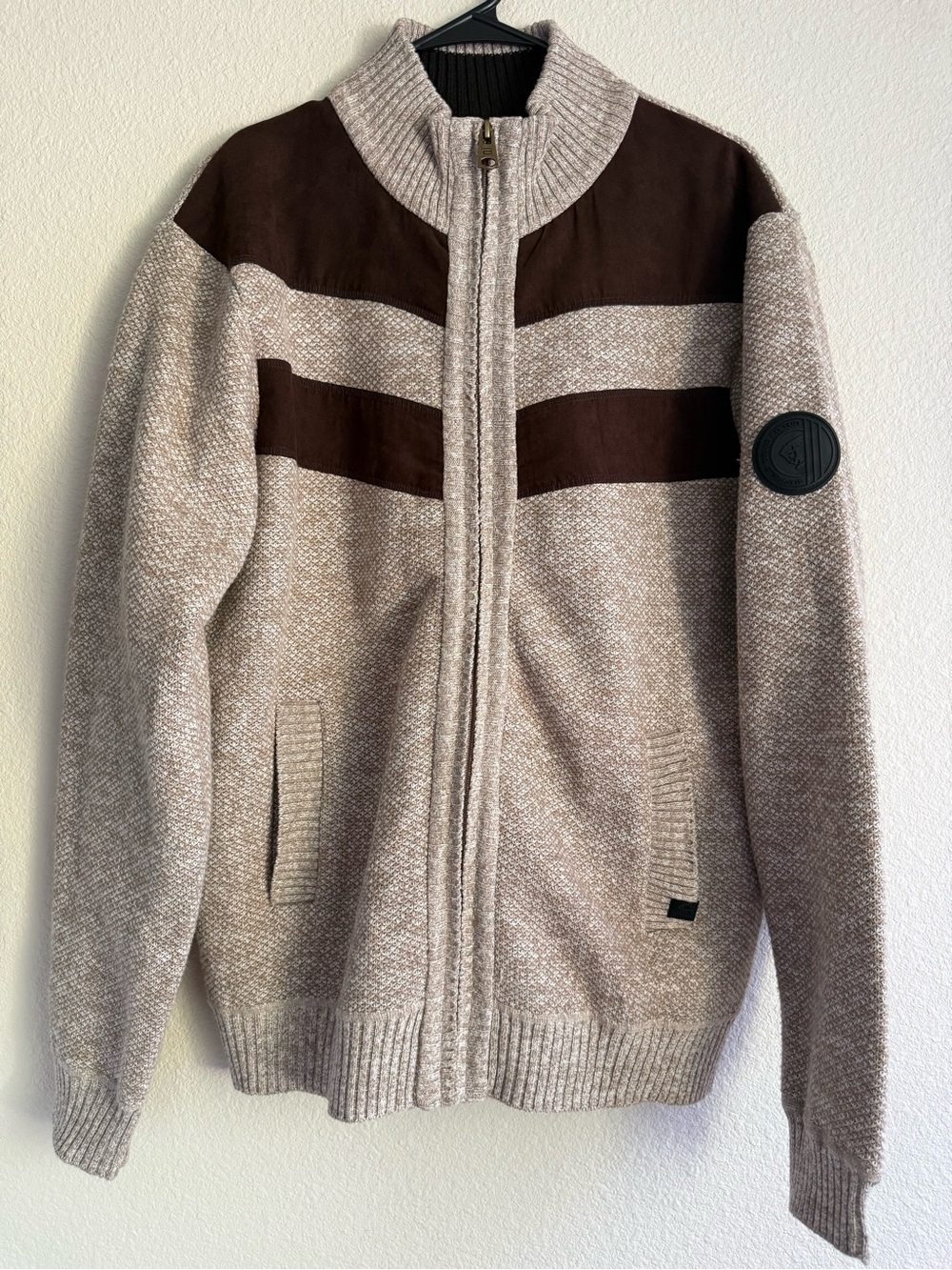NWT Buffalo David Bitton Westony Full Zip Sweater Jacket Men's Size L